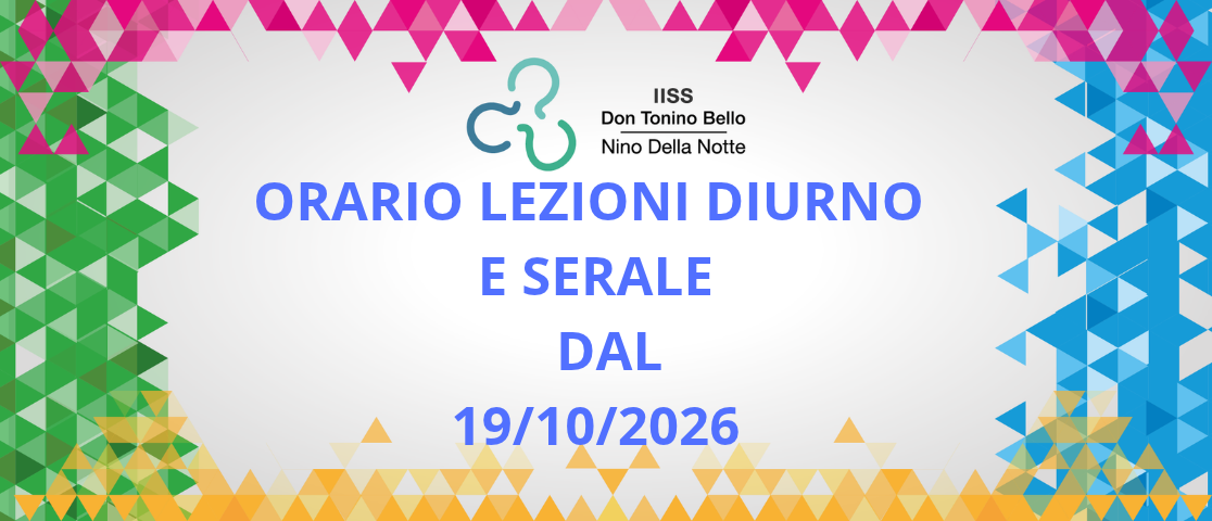 ORARIO LEZIONI DAL 19/10/2026